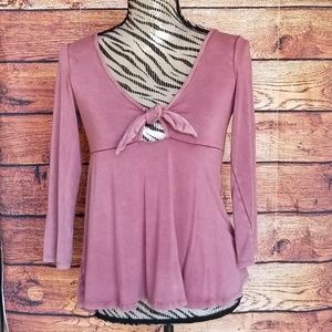AEO Soft and sexy burnout pink top size small